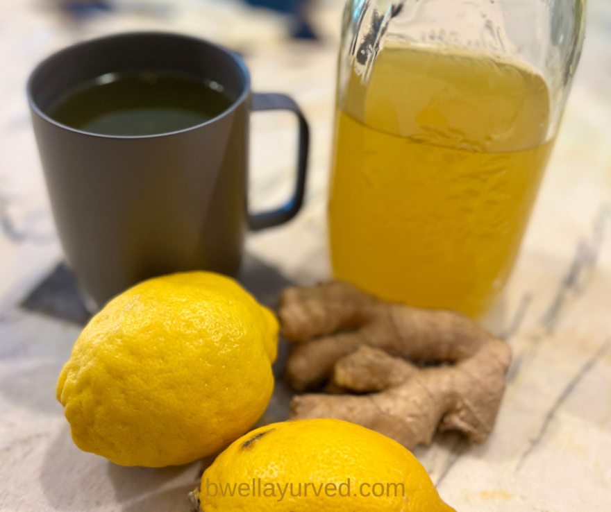 Ginger Lemon Tea, Inspired by Munay Sonco Retreat & Yoga Center